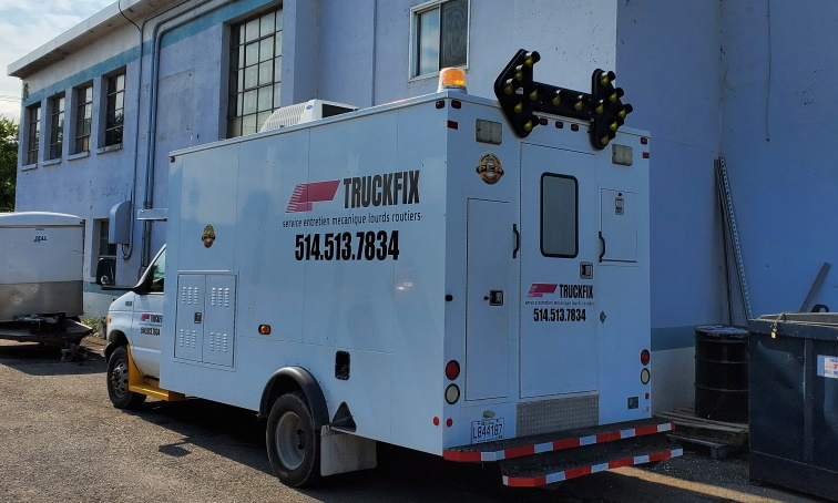 Camion de service TruckFix à Montréal